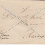 Thurn & Taxis - Salzungen 1852(?) portofreier Ortsbrief (?)