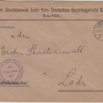 DP Polen - Sierdaz 1916 Reichsdienstsache (Staatsanwalt) n. Lodz