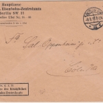 DR - Berlin SW11 1915 Frei d. Ablösung 21 Kasse Eisenbahn-Zentralamt Dienstbrief
