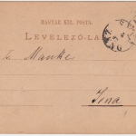 Ungarn - Fiume 1887 K1 2 Kr. Ganzsache n. Jena