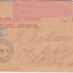 Südafrika - Pietermaritzburg 25. JAN 18 Feldpostbrief - Zensurverschluss