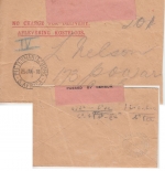 Südafrika - Pietermaritzburg 25. JAN 18 Feldpostbrief - Zensurverschluss
