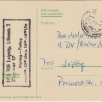 DDR - Leipzig 1979 ZKD Benachrichtigungskarte Ortskarte