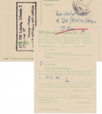 DDR - Leipzig 1979 ZKD Benachrichtigungskarte Ortskarte