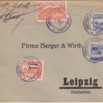 Costa Rica - 1 Col. Telegraphenmarke/Correo Aero u.a. Brief n. Leipzig 1930