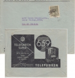 Brasilien - 300 R Merkur illustr. Firmenkuvert (Telefunken) Bello Horizonte 1938