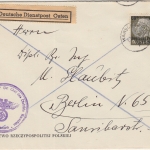 Gen.Gouv. - 60/30 Gr. Hindenburg/Überdruck Brief Warschau - Berlin 1940