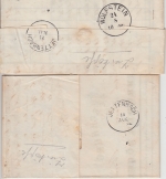 Bayern - 10 Pfg. Wappen Wz.3 2 Briefe Kaiserslautern - Oberweiler 1884