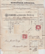 Bayern - 10 Pfg. Wappen Wz.3 2 Briefe Kaiserslautern - Oberweiler 1884