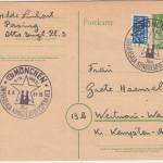 BRD - München Esperanto Kongress 1951 SST 10 Pfg. Ganzsache n. Weitnau