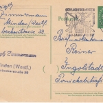 BRD - Schlacht bei Minden 200-Jahr-Feier Masch.werbestempel Ganzsache 1959