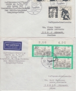 BRD - Lufthansa Umstellung Fernoststrecke 7 versch. Erstflugbriefe 3.11.1971