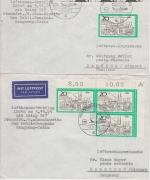 BRD - Lufthansa Umstellung Fernoststrecke 7 versch. Erstflugbriefe 3.11.1971