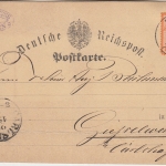 DR - 1/2 Gr. gr. Brustschild Postkarte K1 Minden - Carshafen 28.12.72