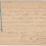 DR - 1/2 Gr. gr. Brustschild Postkarte K1 Bielefeld - Vlotho 1872