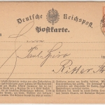 DR - 1/2 Gr. gr. Brustschild Ortspostkarte K2 Berlin PE No.25 1872