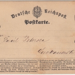 DR - 1/2 Gr. gr. Brustschild Ortspostkarte K1 Berlin St.PE 1874