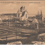 Belgien - 10 C. Weltausstellung u.a. sw-AK (Ausstellung) Brüssel Nicolasee 1910