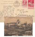Belgien - 10 C. Weltausstellung u.a. sw-AK (Ausstellung) Brüssel Nicolasee 1910