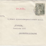 Portugal - 3,50$ 400 J. Sao Paulo Luftpostbrief Lissabon - Pforzheim 1954