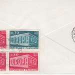 Frankreich - 4x0,40+2x0.70 Fr. Europa Schmuck-Einschreibebrief SST Paris 169