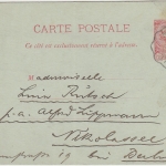 Monaco - 10 C. Ganzsache Bahnpost Nice Vintimille n. Nikolasee