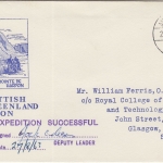 Grönland - Scottish East Greenland Expedition 1963 Schmuckkuvert m. Unterschrift