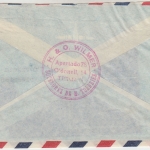 Spanisch Marokko - 2 Pts. Flugpostmarke Luftpostbrief Tetuan - Pforzheim 1952