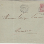 Monaco - 15 C. Fürst Charles III. ganzsache Ortsbrief Monte Carlo 1893