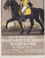 Österreich - Int. Postwertzeichen Ausstellung 1911 5 H. Privatganzsache + Zusatz