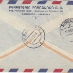 Paraguay - 1 G. 500. Geb. Columbus u.a. Luftpost Einschreibebrief Asuncion 1952