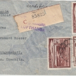 Peru - 2x1,50 $ Flugpost u.a. Luftpost Einschreibebrief Lima - Wittgensdorf 1937