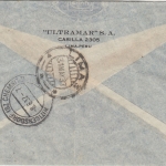 Peru - 2x1,50 $ Flugpost u.a. Luftpost Einschreibebrief Lima - Wittgensdorf 1937
