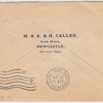 New South Wales - 1/2 P. Victoria u.a. Brief n. USA Newcastle San Francisco 1905