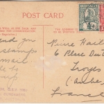Queensland - 1/2 + 1 P. farb. AK (Maryborough Customs House) Bundaberg 1912