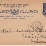 New South Wales - 1 1/2 P Ganzsache priv. Zudruck n. INDIEN Sydney Calcutta 1907