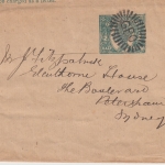 Queensland - 1/2 P. Victoria Ganzsache Streifband GPO (Bisbane ?) - Sydney