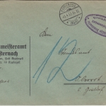 DR - Westernach 1932 portopfl. Dienstbrief Kupferzell - Oberroth Nachporto