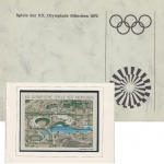 BRD - XX. Olympiade München 1972 Ministerheft mit Markenausgaben ex 1968-1972
