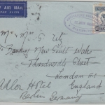 Niederl. Indien - SS Nieuw Holland Schiffspost Brief n. ENGLAND 1936