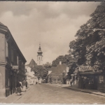 Österreich - Wien-Grinzing Straßenansicht m. Tabak-Trafik sw-Fotokarte 1958