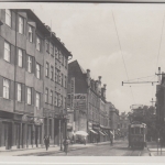 DR/Oberschlesien - Neu-Oderberg Hermann Göring Straße Straßenbahn sw-Fotokarte