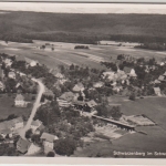 Baden-Württemberg - Schwarzenberg Luftaufnahme sw-Fotokarte Landpoststelle 1953