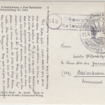 Baden-Württemberg - Schwarzenberg Luftaufnahme sw-Fotokarte Landpoststelle 1953