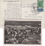 Baden-Württemberg - Schwarzenberg Luftaufnahme sw-Fotokarte Landpoststelle 1953