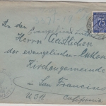 All.Bes./Kontrollrat - 75 Pfg. Ziffer Zensurbrief i.d. USA Arzberg 1947