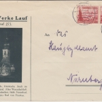 DR - 2x12 Pfg. WHW/Schiffe illustr. Brief Lauf - Nürnberg 1938