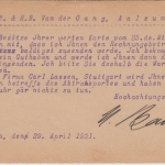 DR - 20+60 Pfg. Germania Firmenkarte n. HOLLAND Esslingen - Aalzum 1921