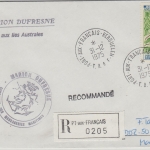 TAAF - 140 Fr. Insekten Einschreibebrief PT aux Francais Kerguelen - Erfurt 1975