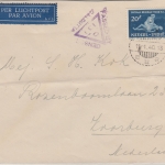 Niederl. Indien - 20 C. Sociaal Bureau Luftpostbrief Medan Koorburg 1940 Zensur